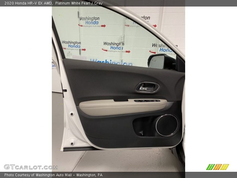 Platinum White Pearl / Gray 2020 Honda HR-V EX AWD