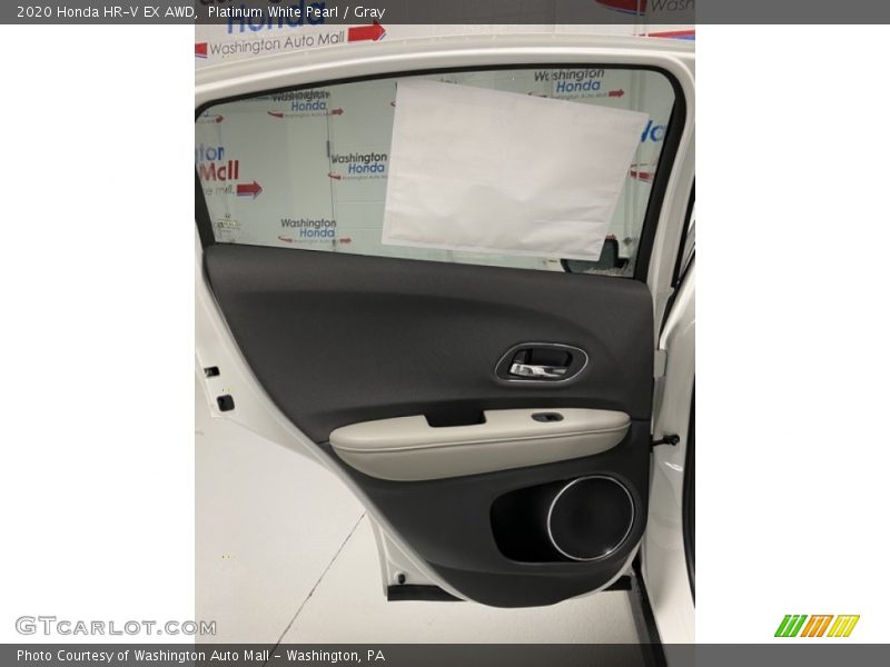 Platinum White Pearl / Gray 2020 Honda HR-V EX AWD