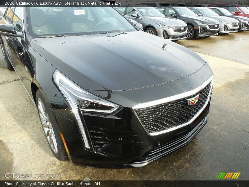 Stellar Black Metallic / Jet Black 2020 Cadillac CT6 Luxury AWD