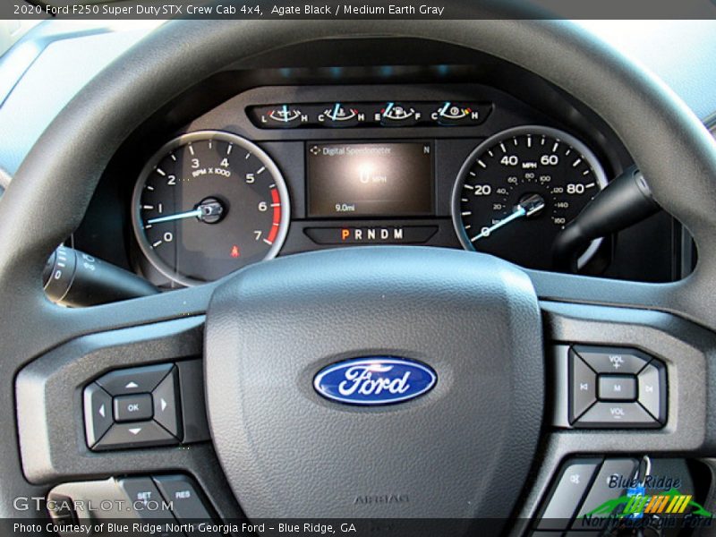 Agate Black / Medium Earth Gray 2020 Ford F250 Super Duty STX Crew Cab 4x4