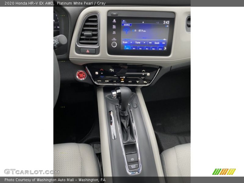 Platinum White Pearl / Gray 2020 Honda HR-V EX AWD