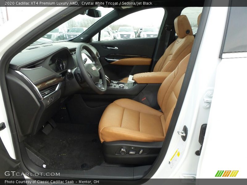 Crystal White Tricoat / Sedona/Jet Black 2020 Cadillac XT4 Premium Luxury AWD