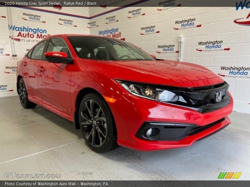 Rallye Red / Black 2020 Honda Civic Sport Sedan