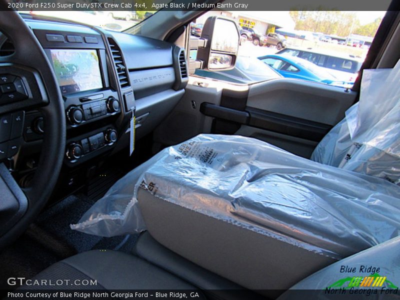 Agate Black / Medium Earth Gray 2020 Ford F250 Super Duty STX Crew Cab 4x4