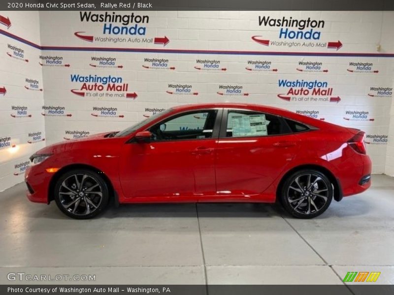 Rallye Red / Black 2020 Honda Civic Sport Sedan