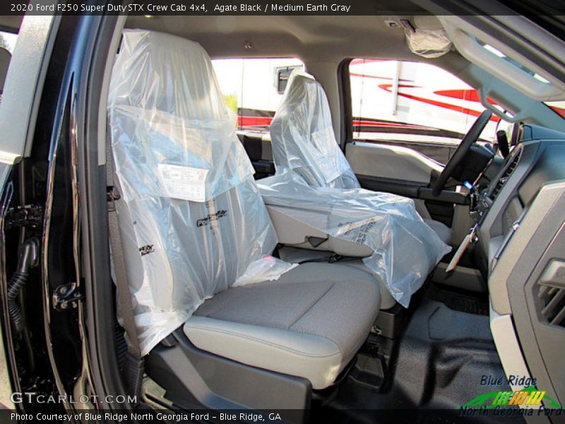 Agate Black / Medium Earth Gray 2020 Ford F250 Super Duty STX Crew Cab 4x4