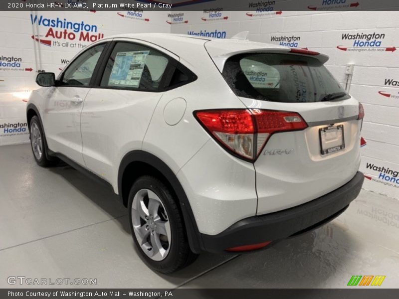 Platinum White Pearl / Gray 2020 Honda HR-V LX AWD