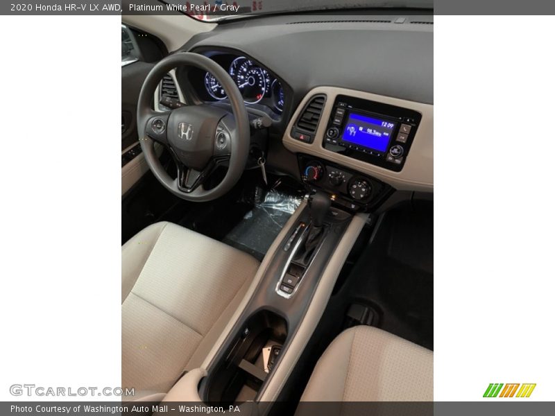 Platinum White Pearl / Gray 2020 Honda HR-V LX AWD