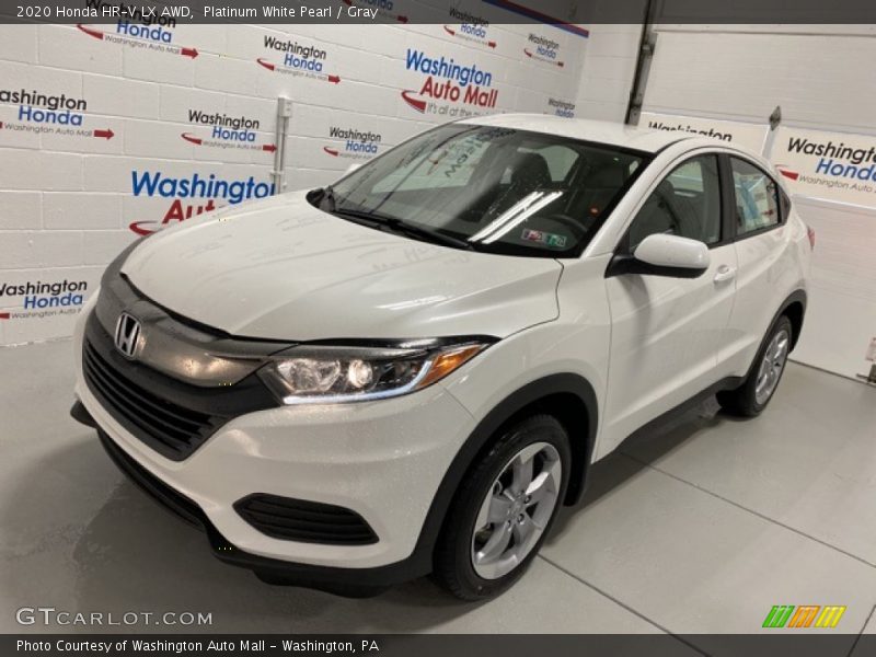 Platinum White Pearl / Gray 2020 Honda HR-V LX AWD