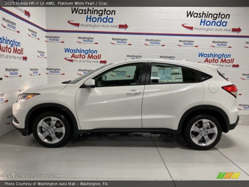 Platinum White Pearl / Gray 2020 Honda HR-V LX AWD