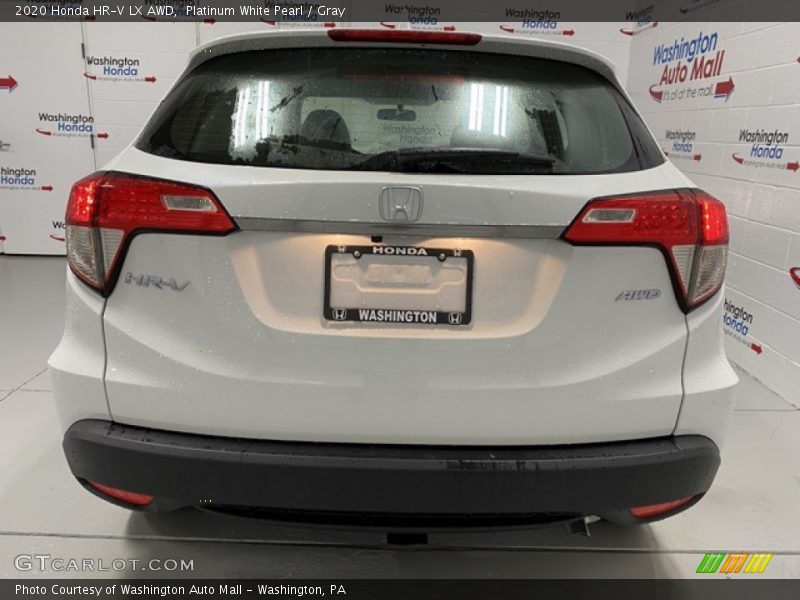 Platinum White Pearl / Gray 2020 Honda HR-V LX AWD