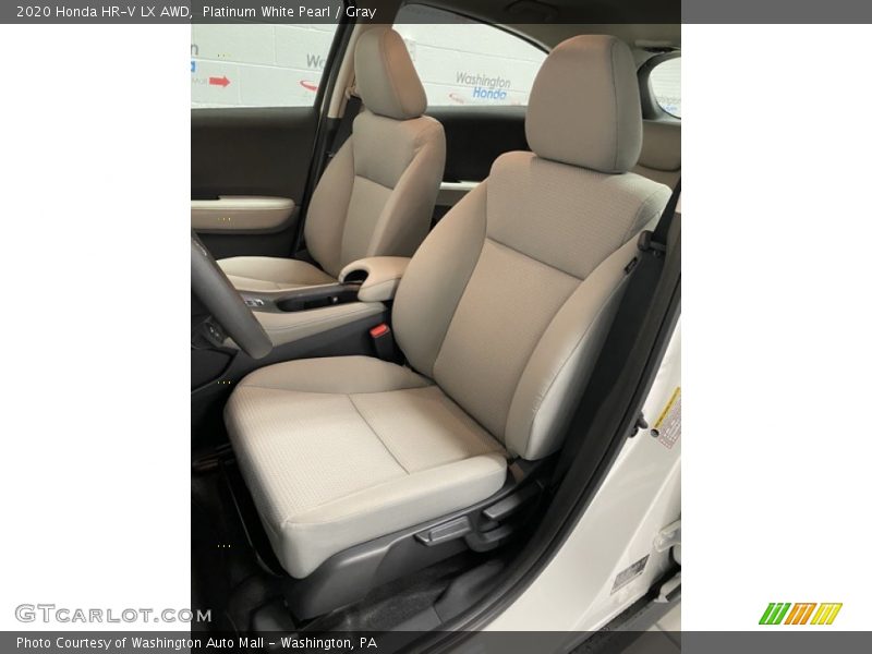 Platinum White Pearl / Gray 2020 Honda HR-V LX AWD