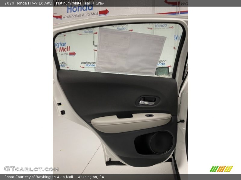 Platinum White Pearl / Gray 2020 Honda HR-V LX AWD