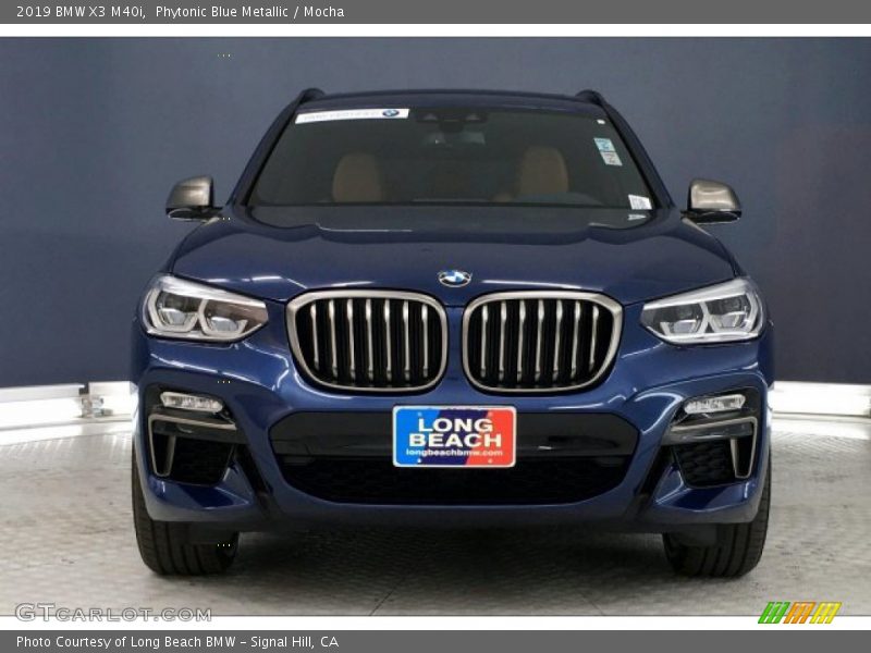 Phytonic Blue Metallic / Mocha 2019 BMW X3 M40i