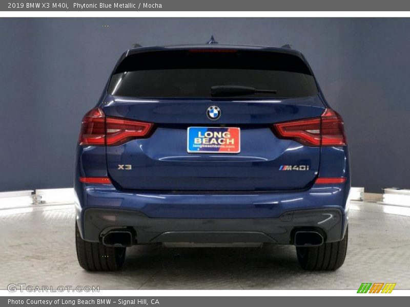 Phytonic Blue Metallic / Mocha 2019 BMW X3 M40i