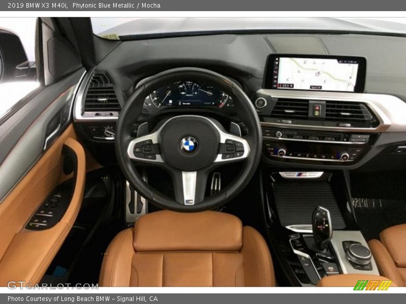 Phytonic Blue Metallic / Mocha 2019 BMW X3 M40i
