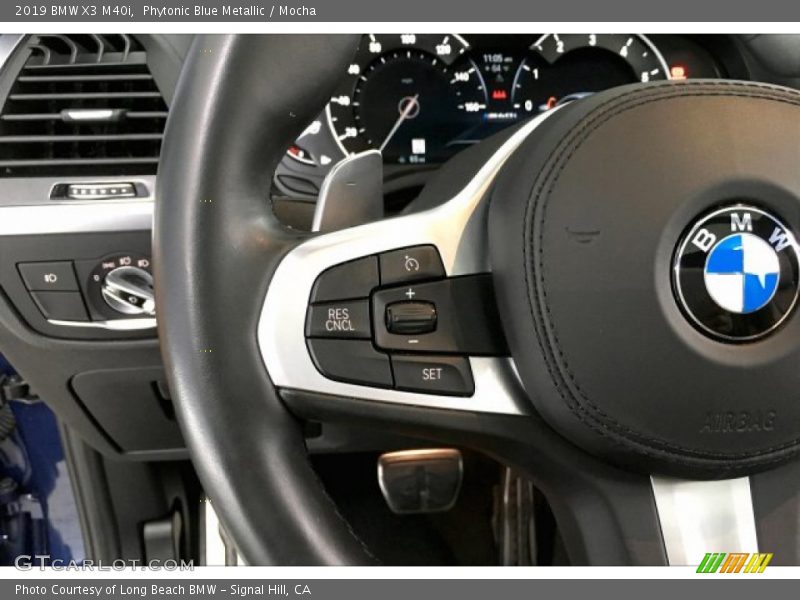 Phytonic Blue Metallic / Mocha 2019 BMW X3 M40i