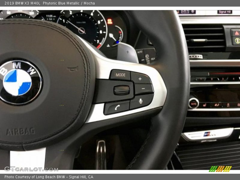 Phytonic Blue Metallic / Mocha 2019 BMW X3 M40i