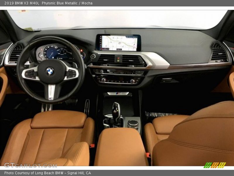 Phytonic Blue Metallic / Mocha 2019 BMW X3 M40i