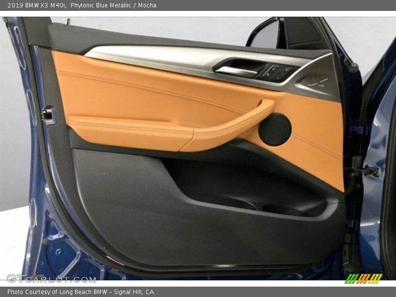 Phytonic Blue Metallic / Mocha 2019 BMW X3 M40i