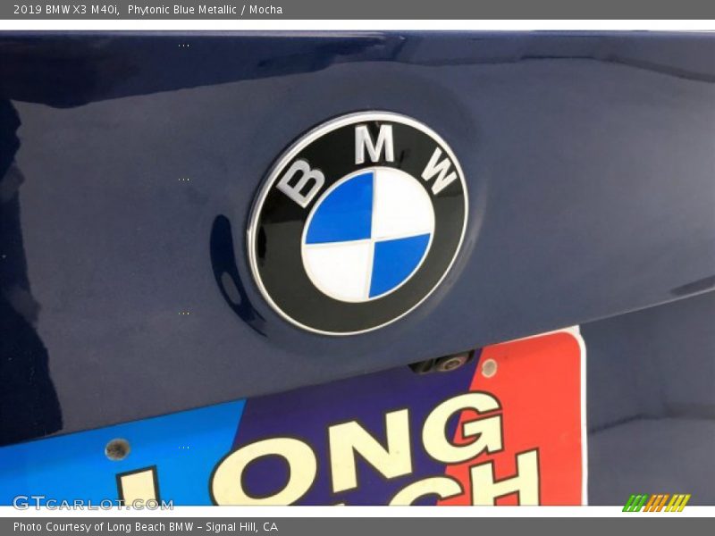 Phytonic Blue Metallic / Mocha 2019 BMW X3 M40i