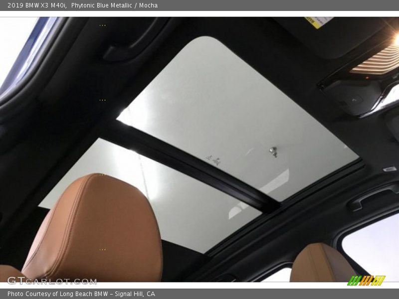 Phytonic Blue Metallic / Mocha 2019 BMW X3 M40i