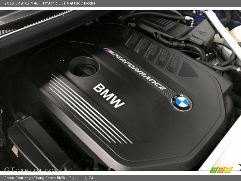 Phytonic Blue Metallic / Mocha 2019 BMW X3 M40i