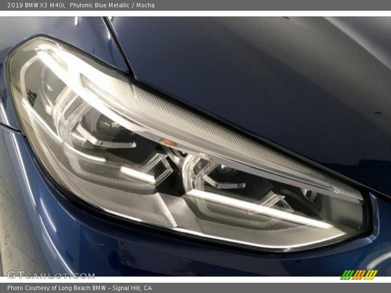 Phytonic Blue Metallic / Mocha 2019 BMW X3 M40i