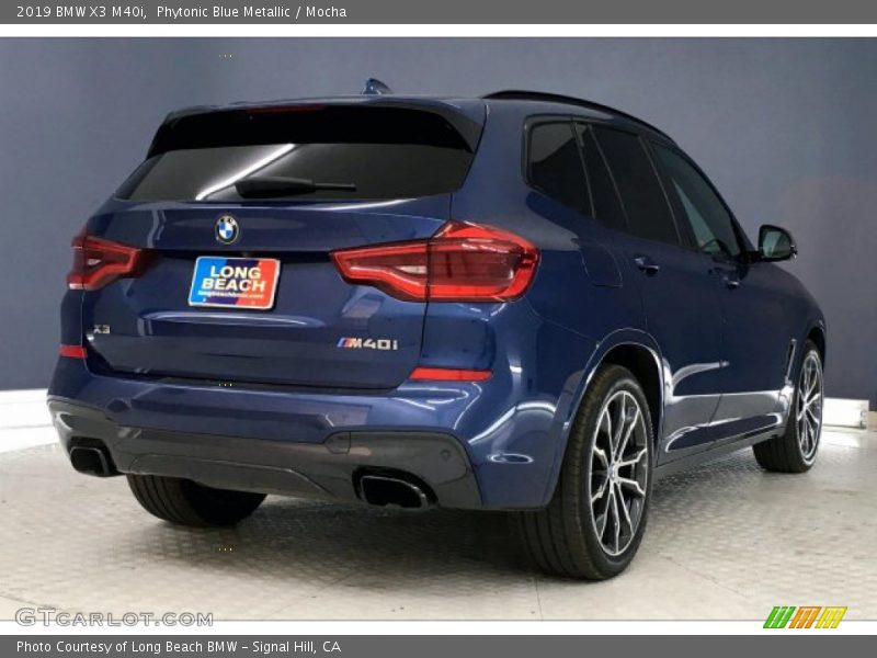 Phytonic Blue Metallic / Mocha 2019 BMW X3 M40i