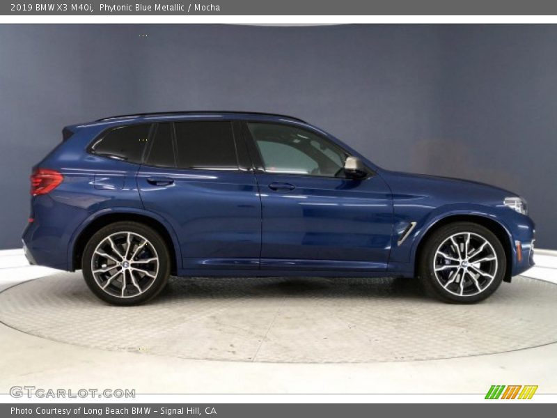 Phytonic Blue Metallic / Mocha 2019 BMW X3 M40i