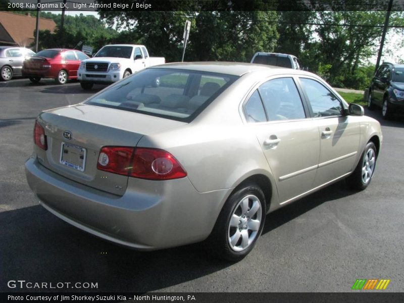 Light Almond Beige / Beige 2008 Kia Optima LX