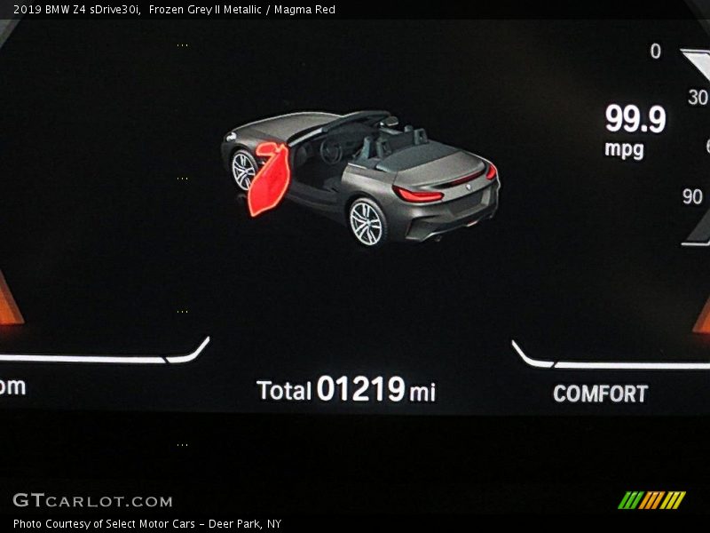 Frozen Grey II Metallic / Magma Red 2019 BMW Z4 sDrive30i