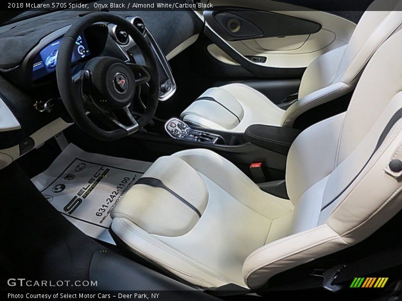  2018 570S Spider Almond White/Carbon Black Interior
