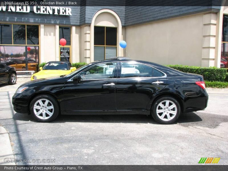 Obsidian Black / Black 2008 Lexus ES 350
