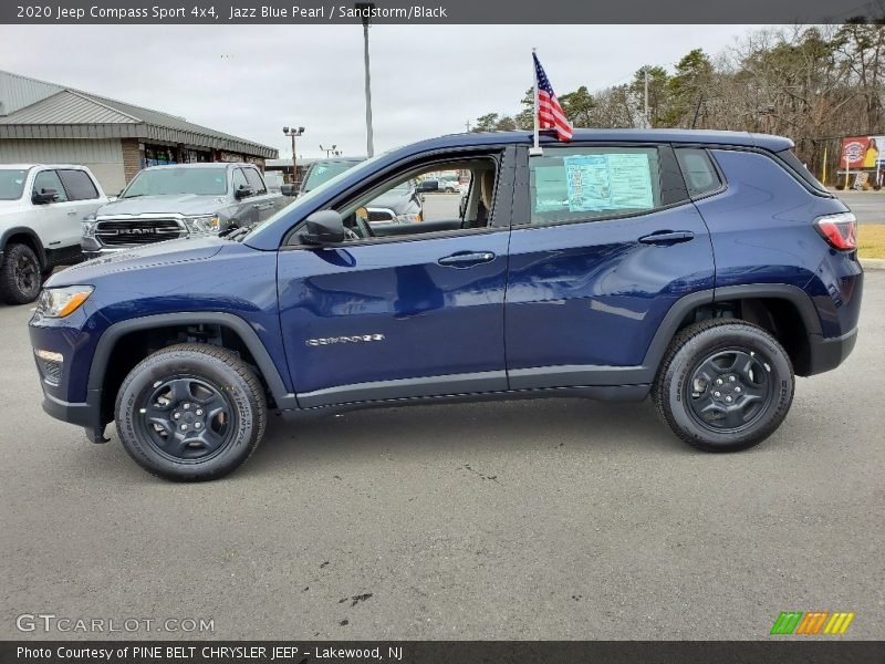 Jazz Blue Pearl / Sandstorm/Black 2020 Jeep Compass Sport 4x4