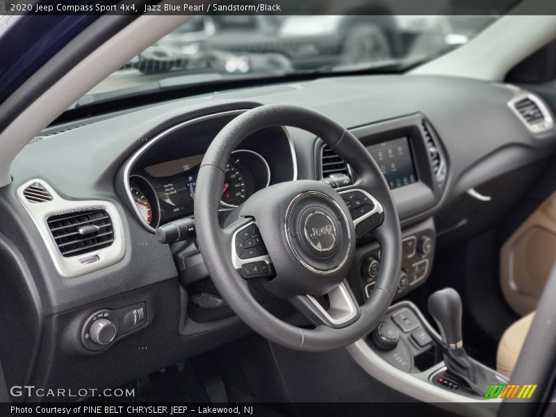 Jazz Blue Pearl / Sandstorm/Black 2020 Jeep Compass Sport 4x4