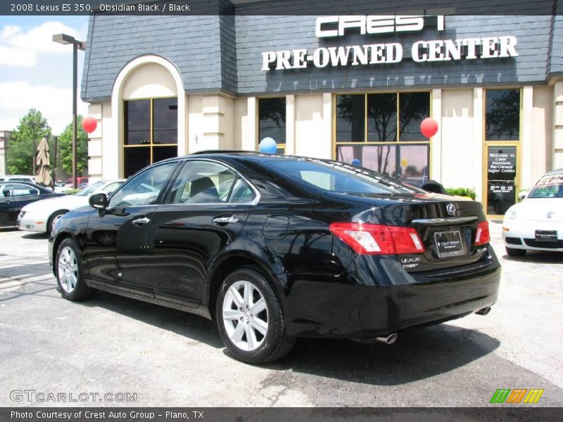 Obsidian Black / Black 2008 Lexus ES 350