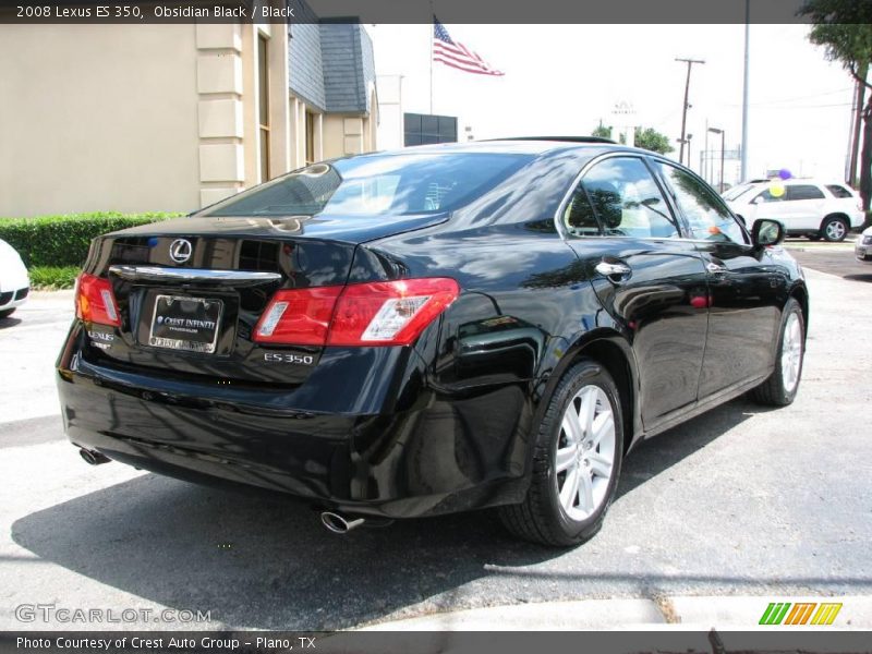 Obsidian Black / Black 2008 Lexus ES 350