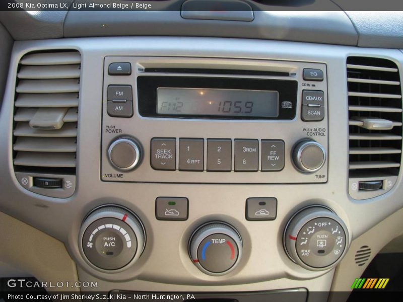 Light Almond Beige / Beige 2008 Kia Optima LX
