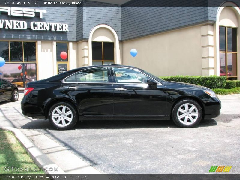 Obsidian Black / Black 2008 Lexus ES 350