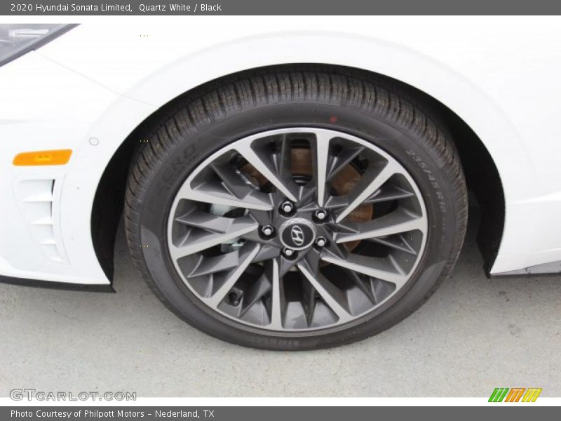 Quartz White / Black 2020 Hyundai Sonata Limited