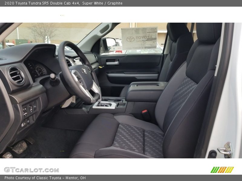 Super White / Graphite 2020 Toyota Tundra SR5 Double Cab 4x4