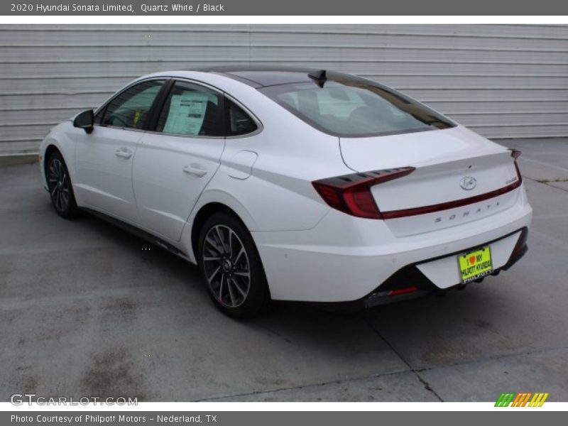 Quartz White / Black 2020 Hyundai Sonata Limited