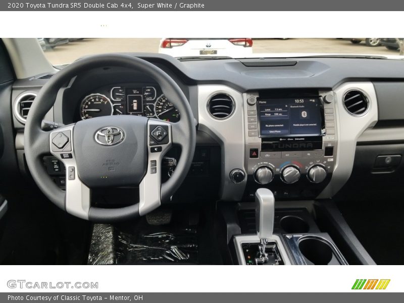 Super White / Graphite 2020 Toyota Tundra SR5 Double Cab 4x4