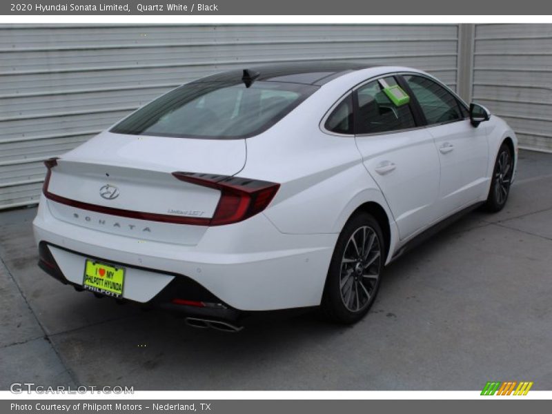 Quartz White / Black 2020 Hyundai Sonata Limited