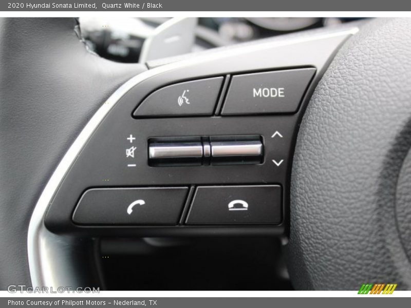 Quartz White / Black 2020 Hyundai Sonata Limited