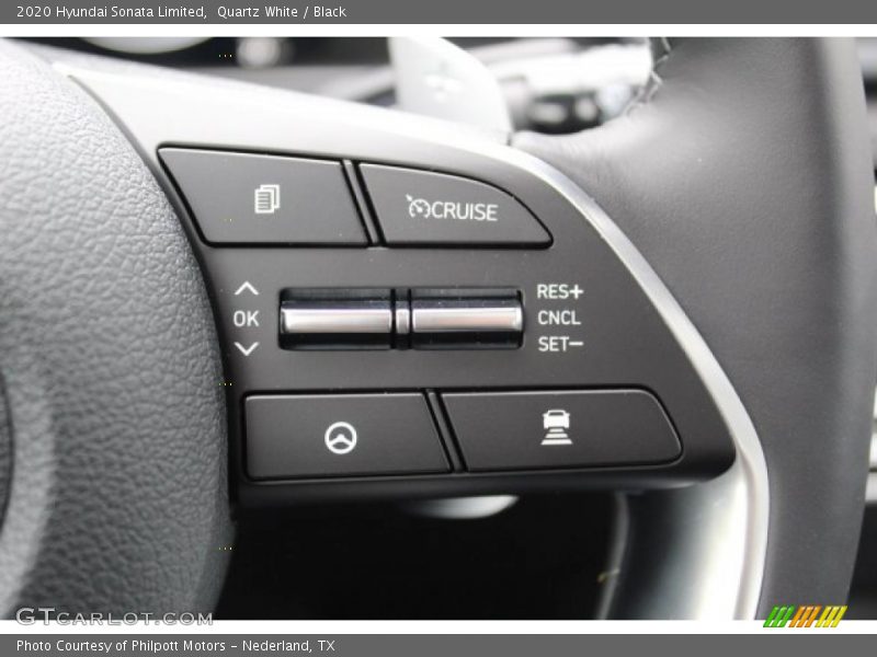 Quartz White / Black 2020 Hyundai Sonata Limited