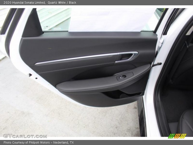 Quartz White / Black 2020 Hyundai Sonata Limited