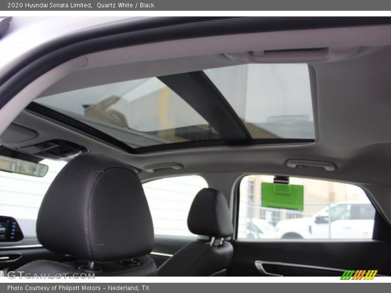 Quartz White / Black 2020 Hyundai Sonata Limited