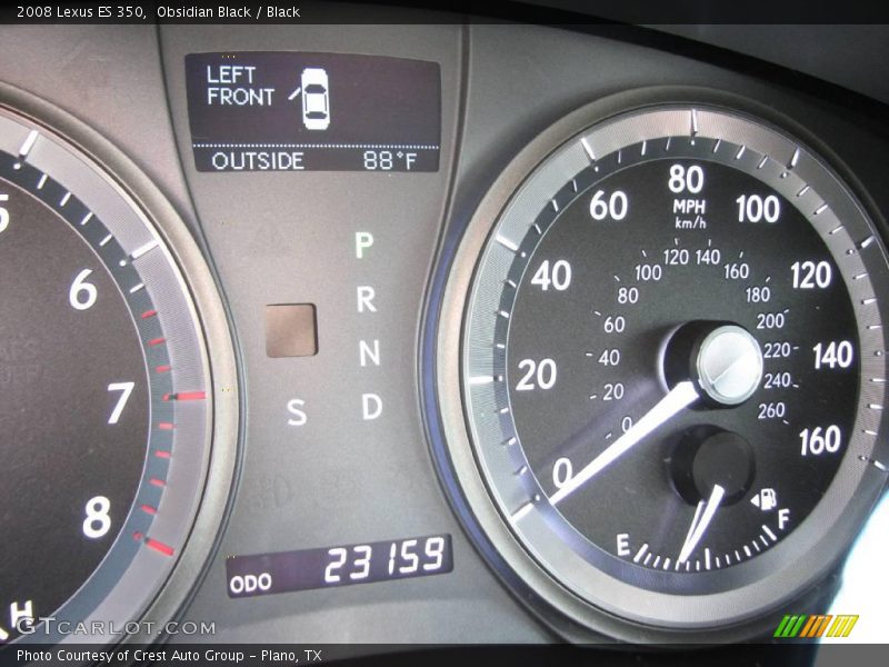 Obsidian Black / Black 2008 Lexus ES 350